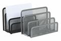 Letter rack, metal mesh, VICTORIA OFFICE, black